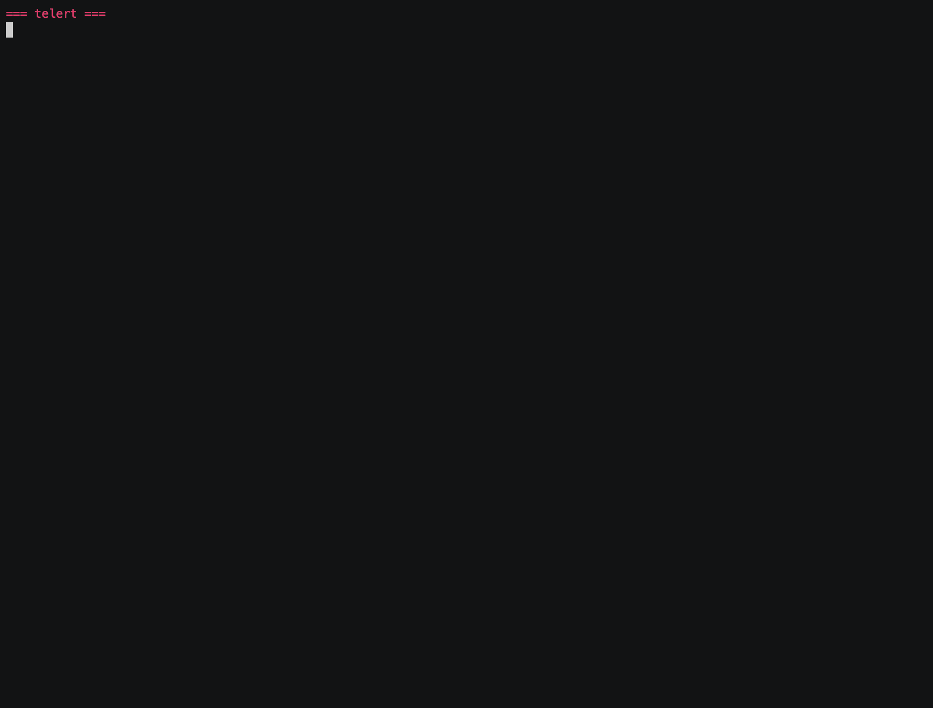 Telert - Command Notifications